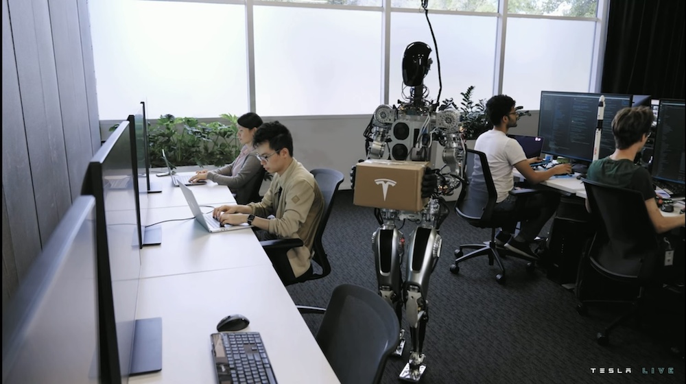 機器人模擬人類工作