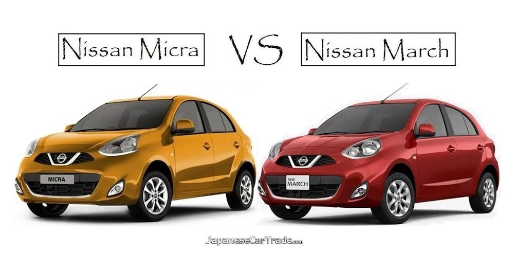 Nissan Micra vs Nissan March