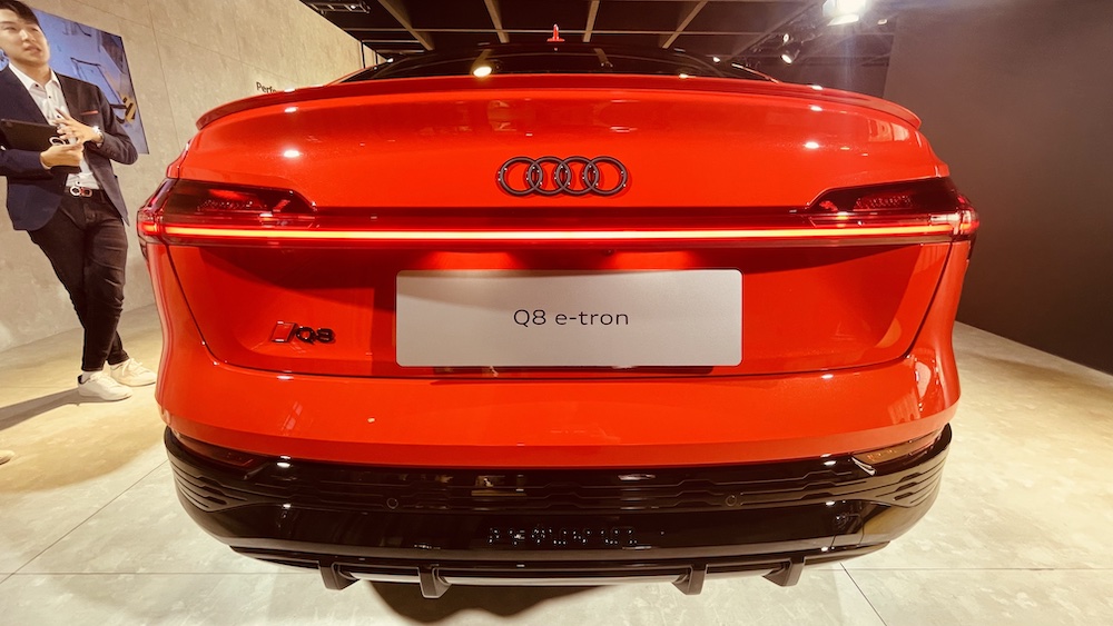 Audi Q8 e-tron車尾造型犀利