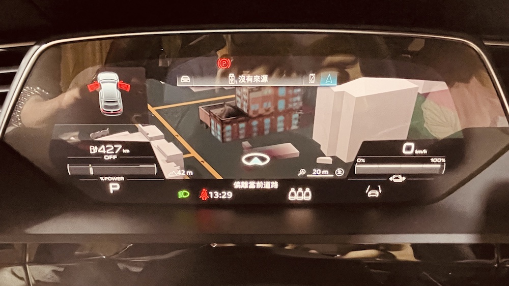 電子儀表板可顯示3D立體地圖