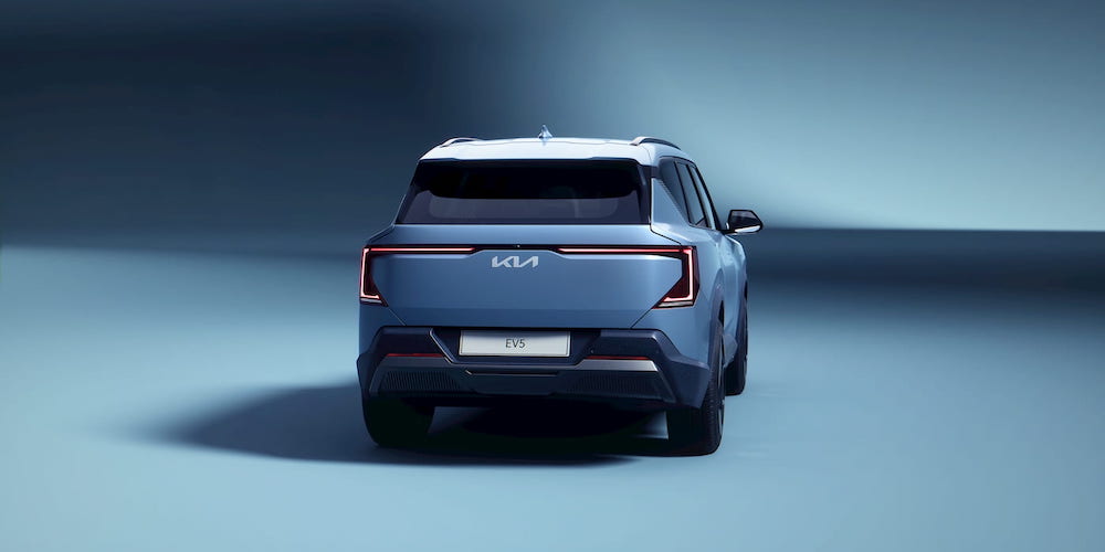 KIA EV5的車尾設計