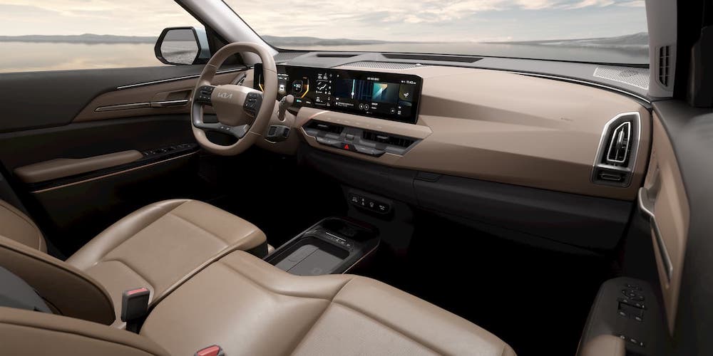 KIA EV5內裝設計簡單又不失豪華感