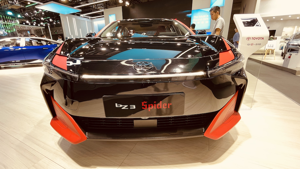 TOYOTA中國市場獨賣的bz3精裝版外觀