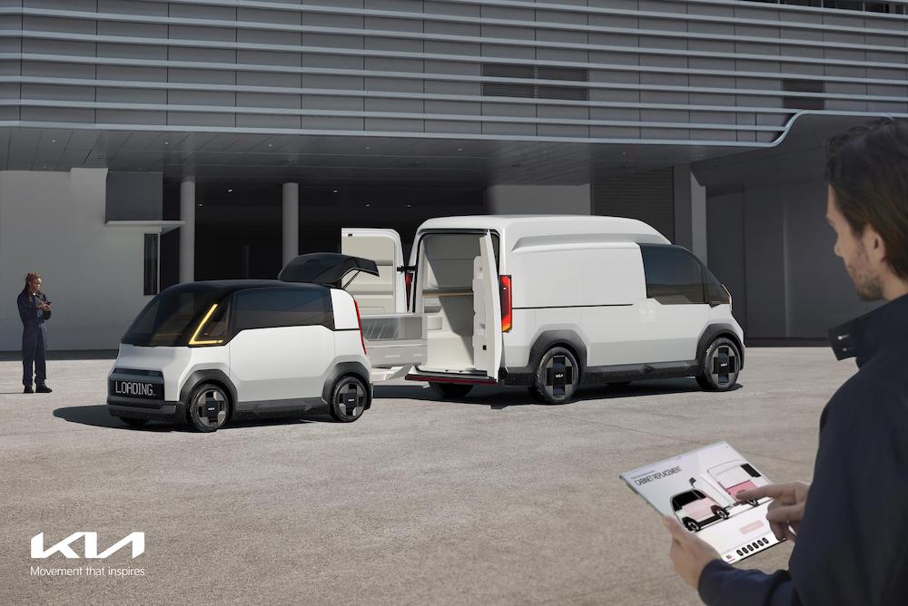 PBV代表著「Beyond Mobility」,利用「Easy Swap」滑板式平台技術,透過混合電磁及機械耦合技術即可在相同車台更換不一樣的車廂。