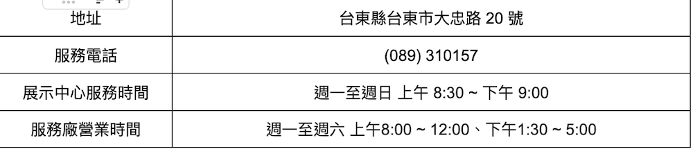 Ford仁福汽車豐樂展示中心暨專業服務廠資訊